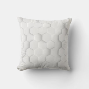 White background texture. 3d illustration, 3d ing. throw pillow