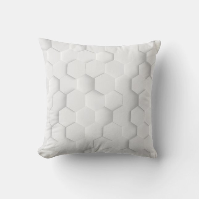 White background texture. 3d illustration, 3d ing. throw pillow (Front)