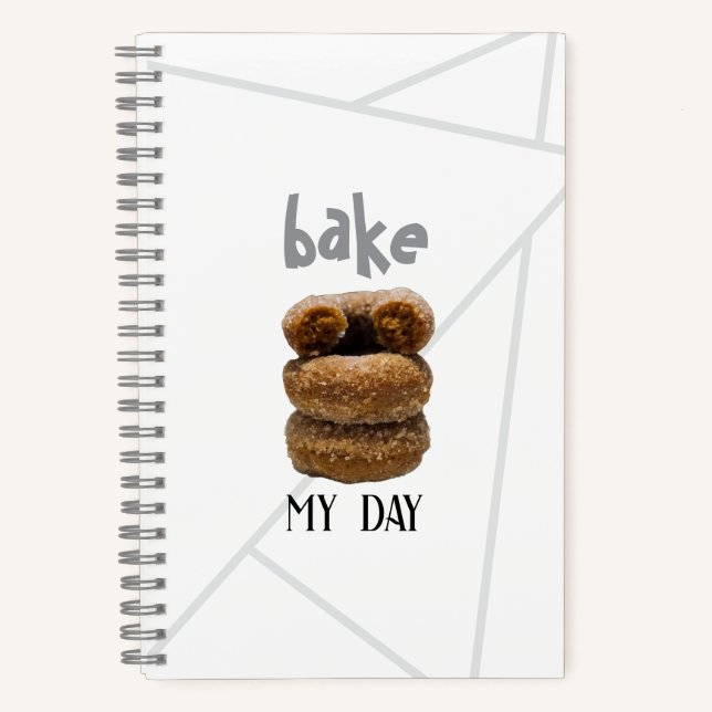 White Bake My Day Spiral Carnet (Recto)