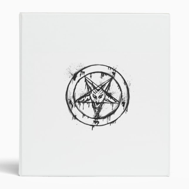 White Baphomet Binder (Front)