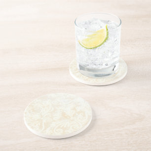 White baroque coaster