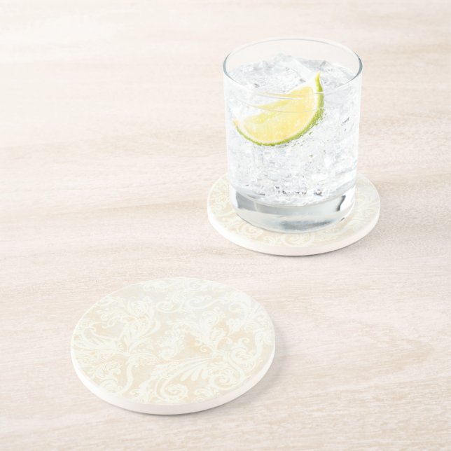 White baroque coaster (Side)