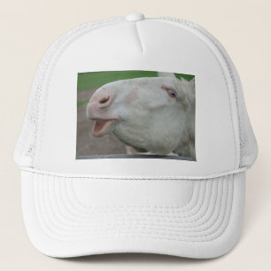 White Baroque Donkey Trucker Hat