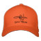 white baseball cap with embroidered bozo texino