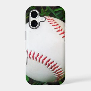 White Baseball with Red Stitching