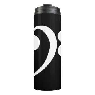 White Bass Clef Thermal Tumbler