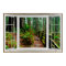 White Bay Window Illusion Forest Path