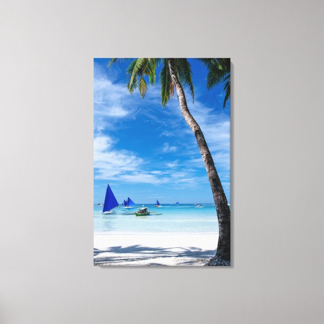 White Beach | Boracay, Philippines Canvas Print (Front)