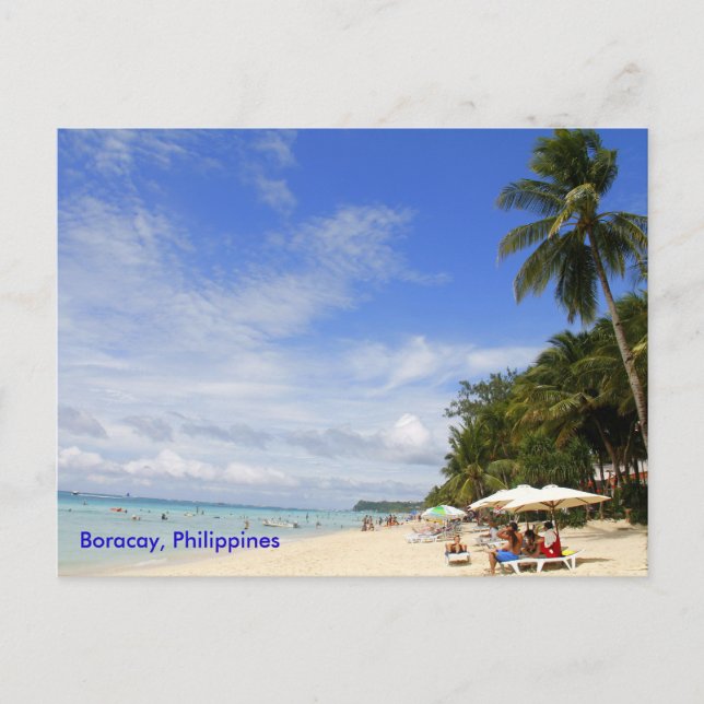 White Beach, Boracay Postcard (Front)