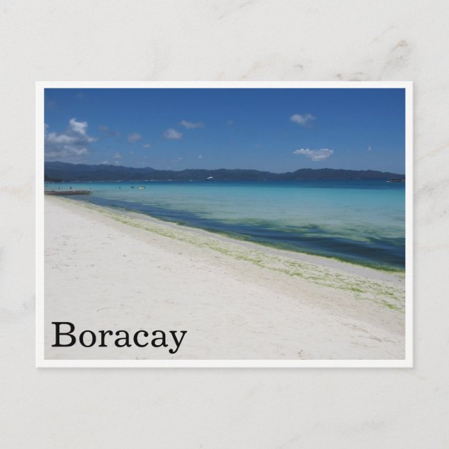 white beach boracay postcard (Front)