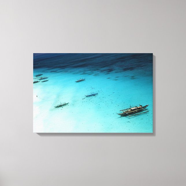 White Beach Canvas Print (Front)