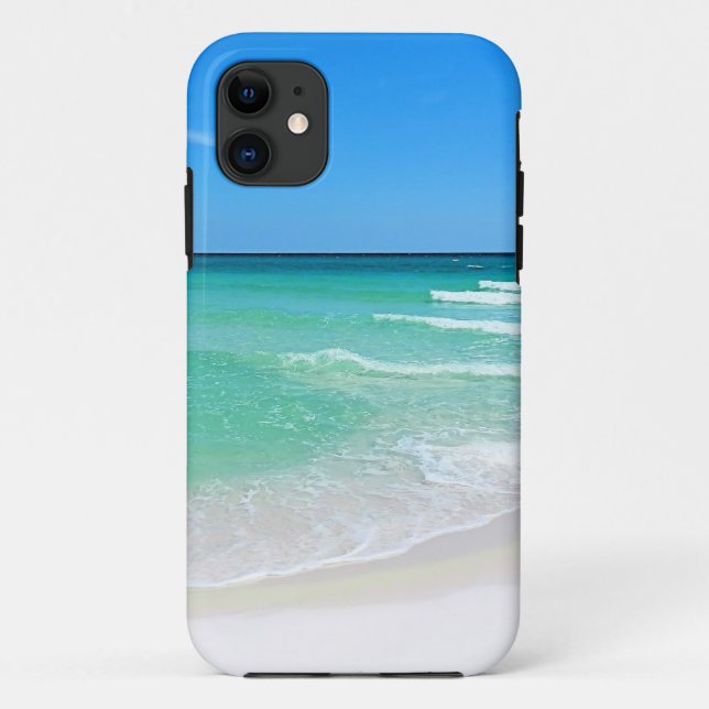 White Beach Case-Mate iPhone Case (Back)