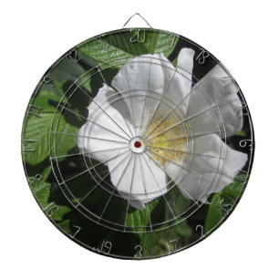White Beach Plum Rose Dartboard