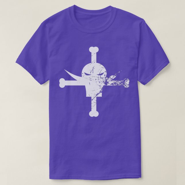 White Beard destroyed White T-Shirt (Design Front)