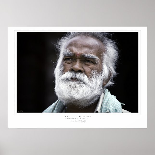 White Beard Print (Front)