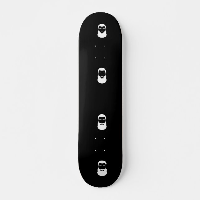 White Beard Skateboard (Front)