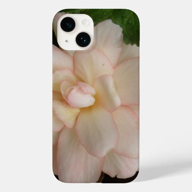 White Begonia Flower Case-Mate iPhone Case (Back)