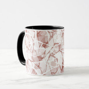 white beige abstract fashionable modern pattern    mug