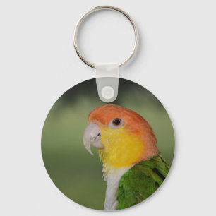 White Bellied Caique Parrot Outdoors Keychain