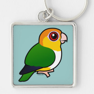 White-bellied Parrot Keychain