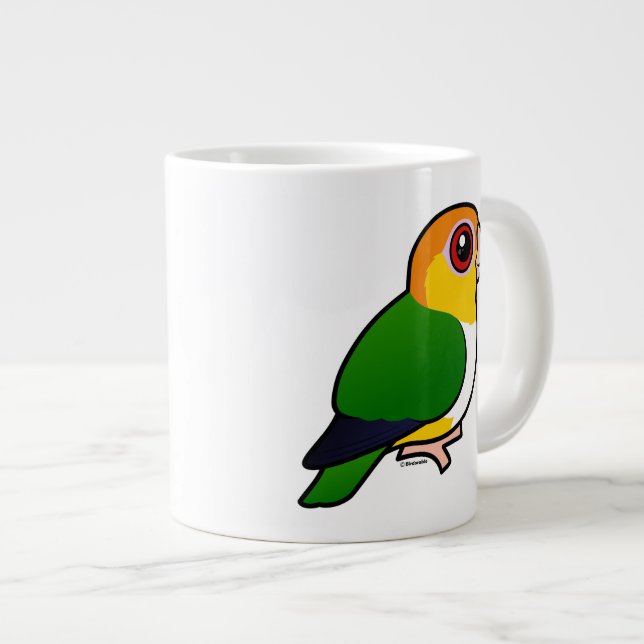 White-bellied Parrot Large Coffee Mug (Front Right)