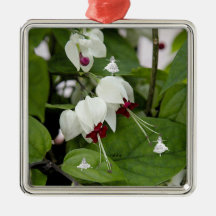 White Bells Shadow Fairy Metal Ornament