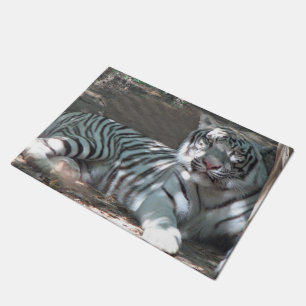 White Bengal Tiger Doormat