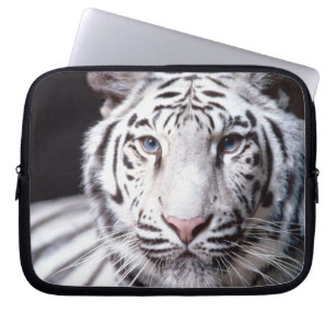 White Bengal Tiger Photography Laptop Sleeve