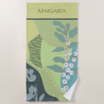 White Berries Mixed Greens Colour Blocks Modern 