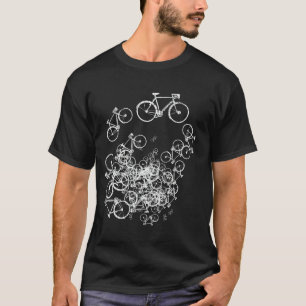white bicycles cool-stamp T-Shirt