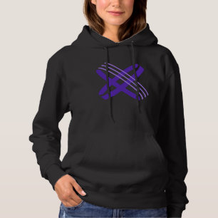white Big Letter X Alphabet X Capital Initial Spel Hoodie