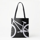 White Bike Silhouette Custom Colour