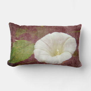 White Bindweed - The Wild Perennial Morning Glory Lumbar Pillow