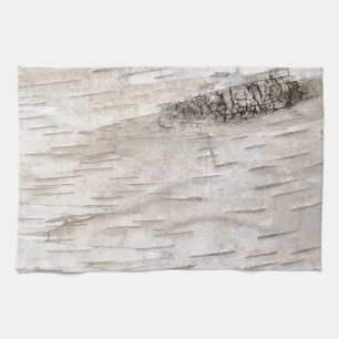 White Birch Bark Kitchen Towel