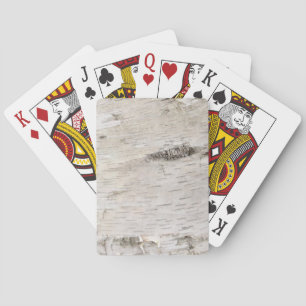 White Birch Bark Playing Cards