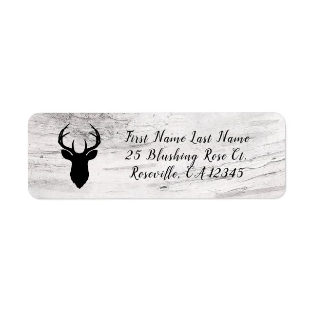 White Birch Rustic Country Farmhouse Deer Antlers (Devant)