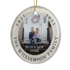 White Birch Slice First Christmas In Our New Home