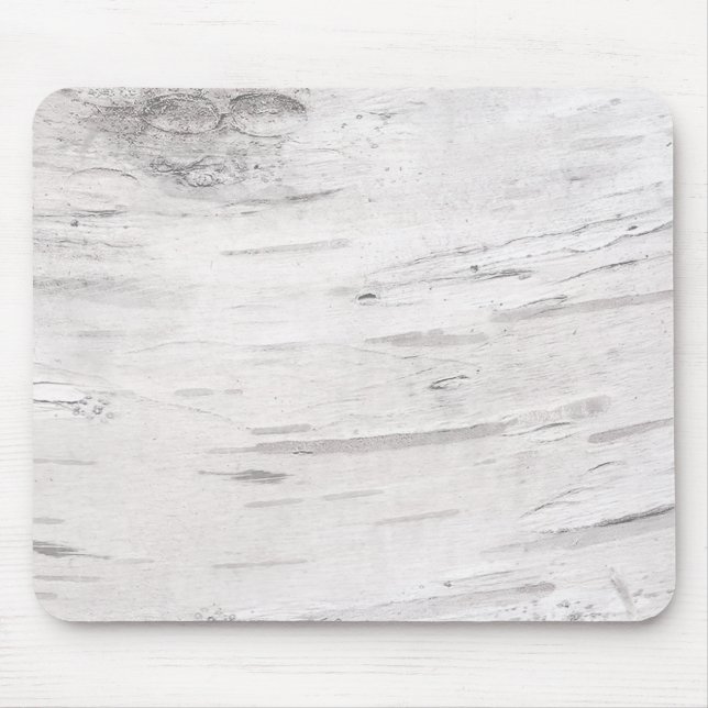 White Birch Wood Rustic Country Farmhouse Barn Mouse Pad (Front)