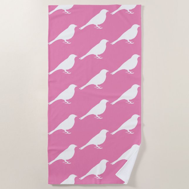 White Bird - Beach Towel (Front)