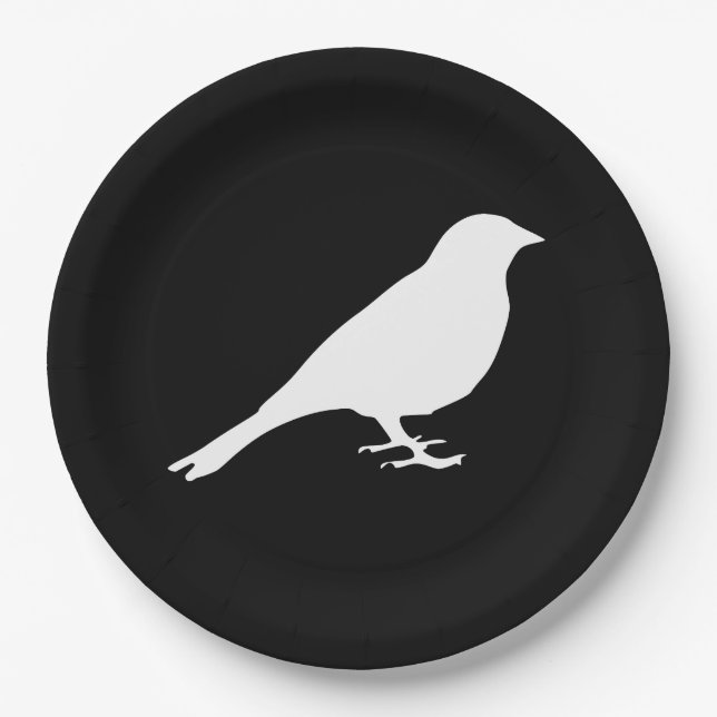 White Bird Paper Plates (Front)