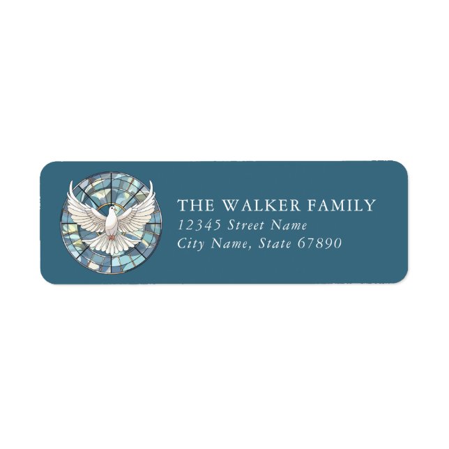 White Bird Return Address Labels (Front)