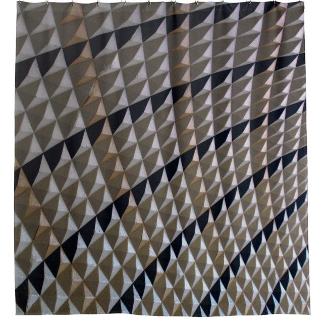 White, black, and brown area rug (Front)