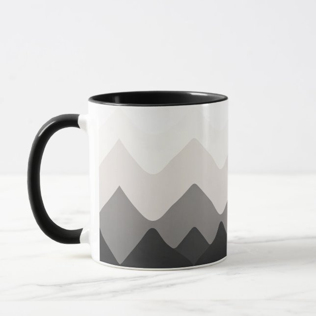 White Black and Gray mug (Gauche)