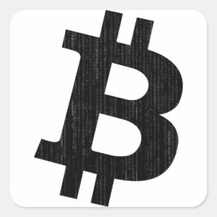 White/Black Bitcoin Coding Stickers