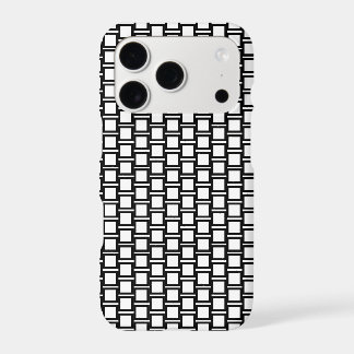 White Black Chequered Pattern Design Case-Mate