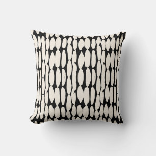White black dot pattern. shibori circle seamless.  throw pillow