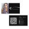 White black hair makeup photo initial qr code