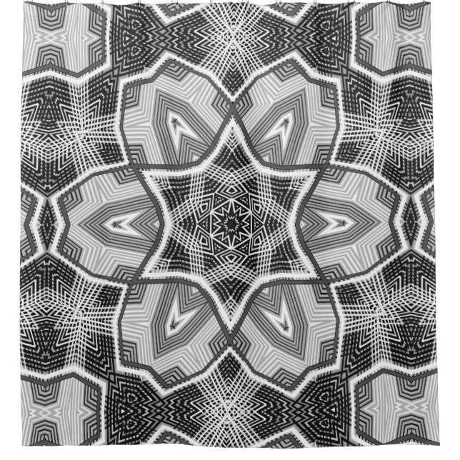 White-black openwork geometric pattern (Front)