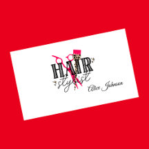 White black red modern professional hair salon
