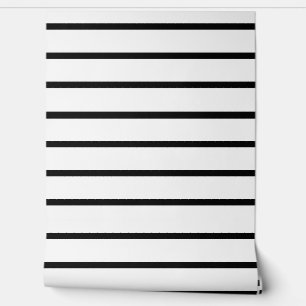 White Black Stripes Design Wallpaper